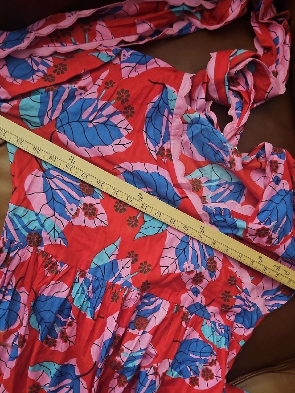 Fairylina Camile Vibrant Pink Floral Maxi Dress And Sash Medium - Picture 8 of 8
